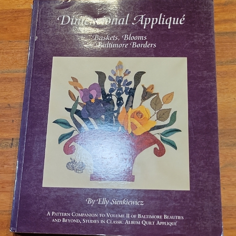 Dimensional Appliqué Book with Floral Design